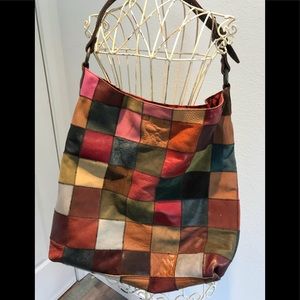 EUC Lucky Brand patchwork bag
